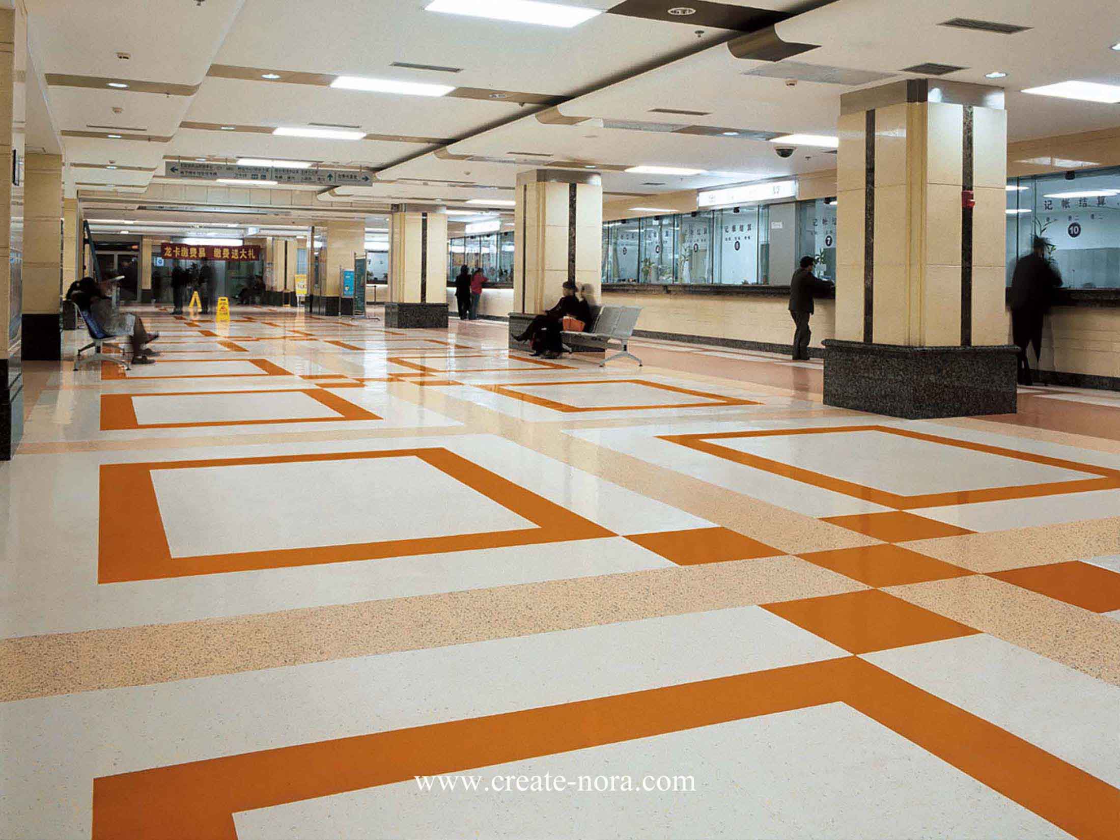 the photo of nora rubber flooring in West China Hospital 2